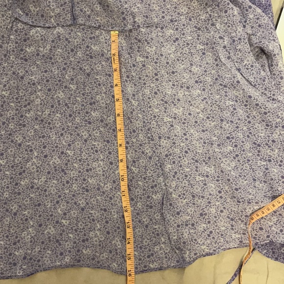 Realisation Purple Wrap Mini Dress S - Picture 5 of 11
